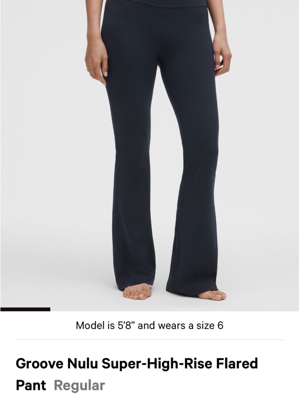 lululemon athletica Groove Nulu Super-High-Rise Flared Pant - True Navy